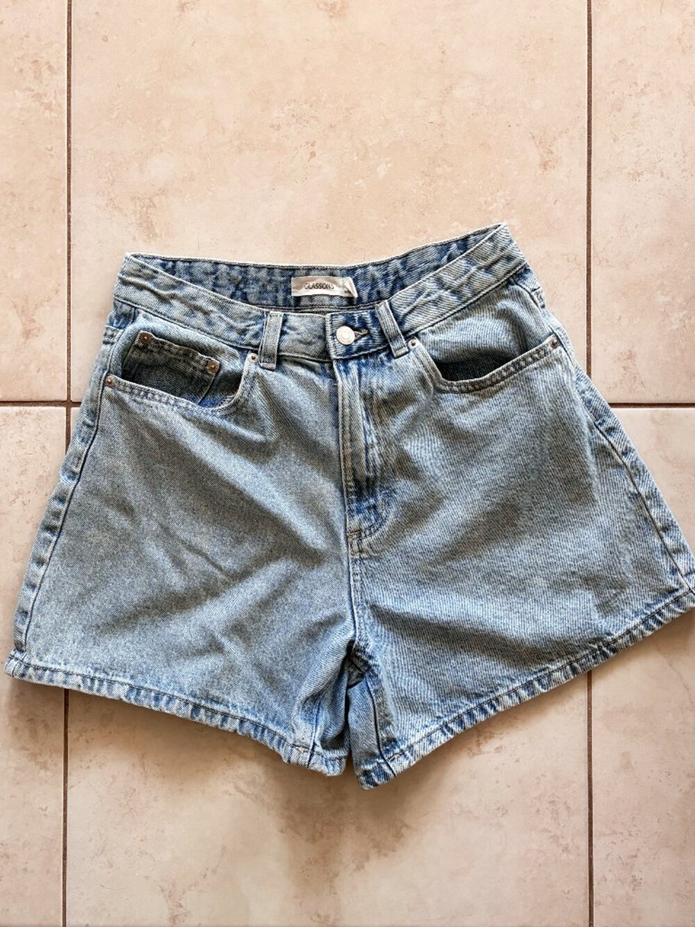 Wide leg Demin shorts, 100% Cotton!